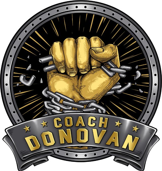 Coach Donovan official logo — personal trainer and health coach.